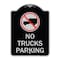 Signmission No Truck No Truck Parking WithHeavy-Gauge Aluminum Architectural Sign, 24" x 18", BS-1824-23560 A-DES-BS-1824-23560 - alternate 1
